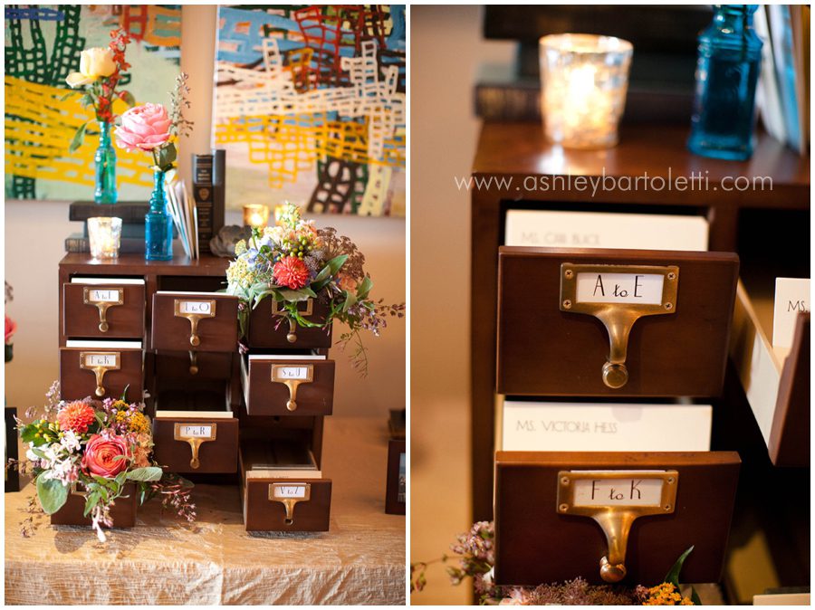 Library Themed Wedding