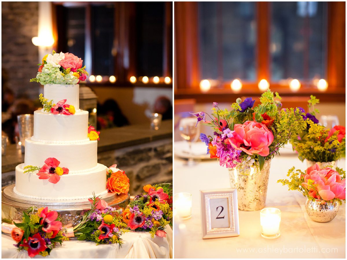 colorful wedding cake