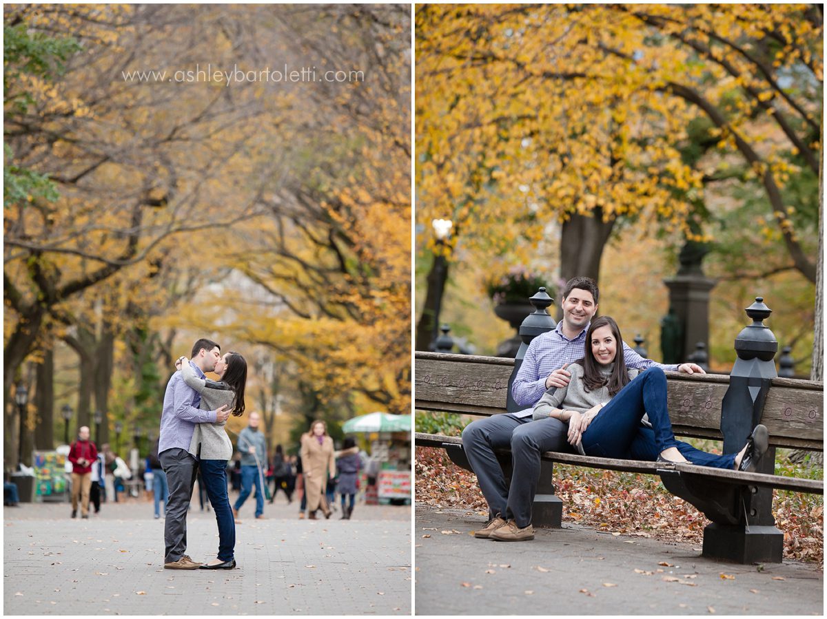 central park NYC engagement session 