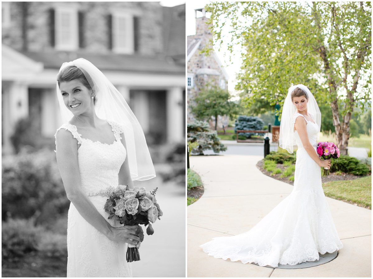 fitted lace wedding gown