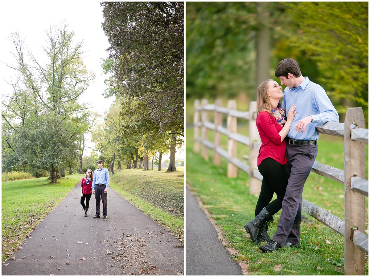 rustic fall engagement session