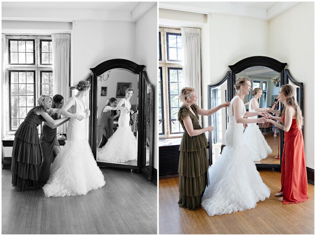 Parque wedding getting ready room natural light