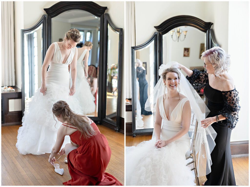 Parque wedding getting ready room natural light