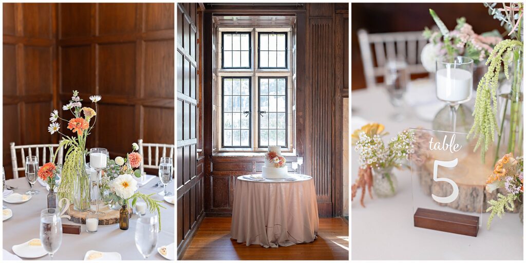 Parque reception details elegant wedding